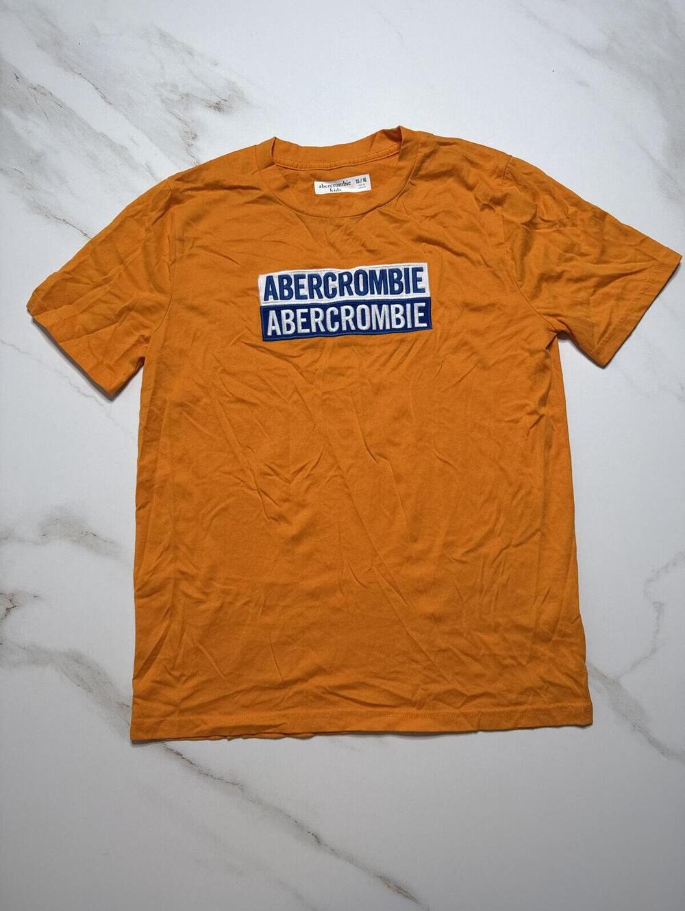 Abercrombie Kids Orange Logo T Shirt - Boys 15/16